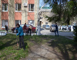 В ГКУ «Ставропольвиноградплодопром» состоялся субботник